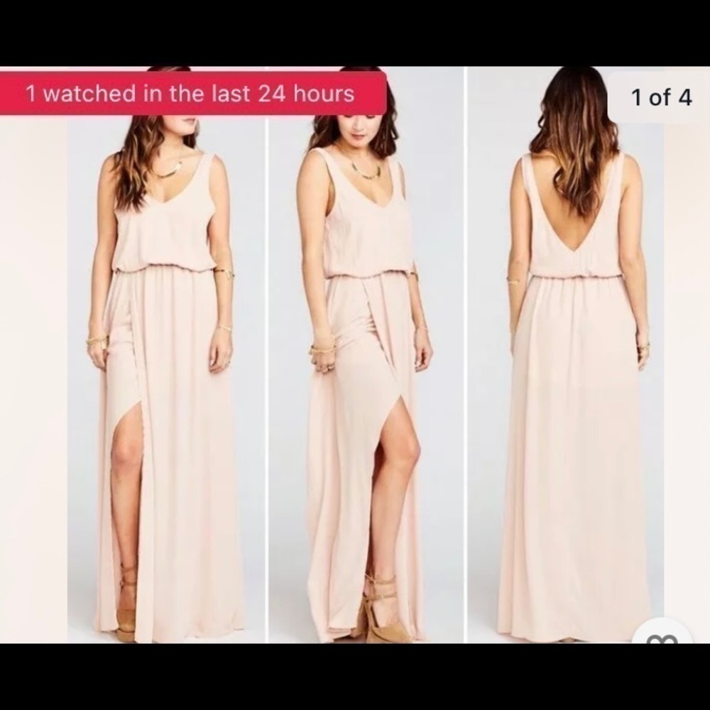 NWT Show me your Mumu/Kendall Maxi Sz M/Dusty Rose